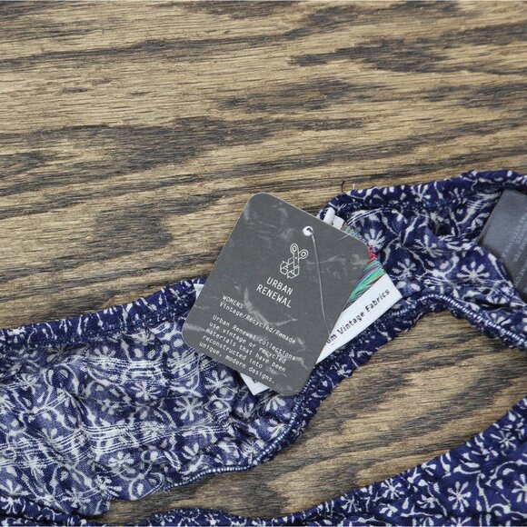 NWT Urban Renewal Bandeau Tube Top Elastic Lightweight 47378021 Navy Blue XS - Picture 3 of 6